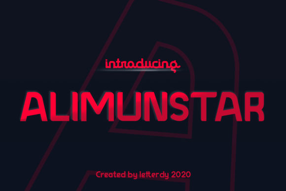 Alimunstar: A Unique Display Font for Modern Design