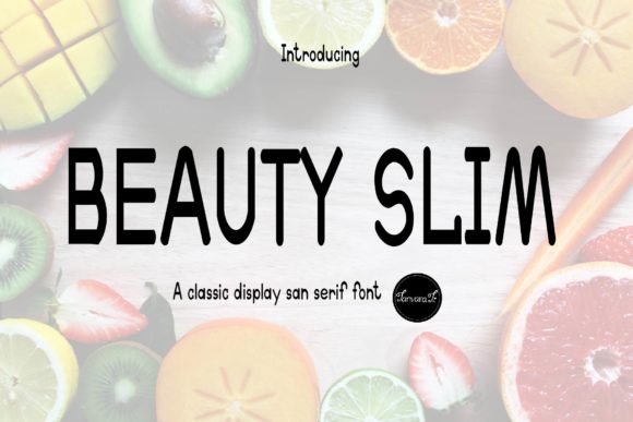 Beauty Slim: A Modern Display Font for Creative Expression