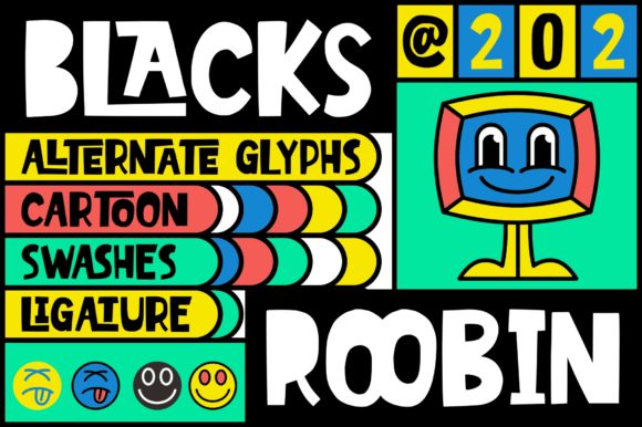 Blacks Roobin: A Bold Display Font for Creative Expression