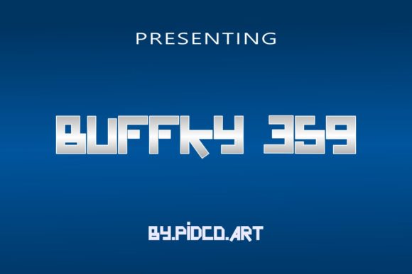 Buffky 359: A Bold Display Font for Creative Expression