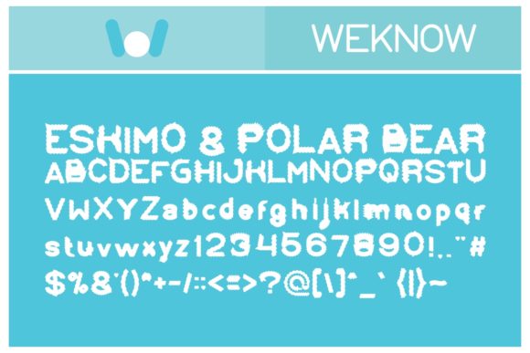 Eskimo and Polar Bear Font