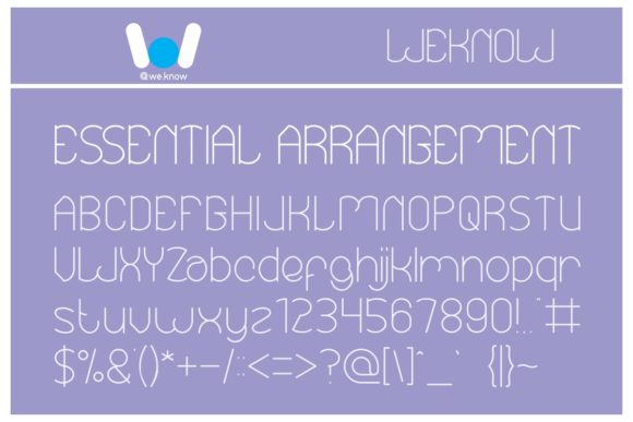 Essential Arrangement: A Playful Display Font for Modern Design