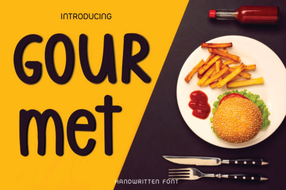 Gourmet: A Playful Font for Creative Projects and Branding