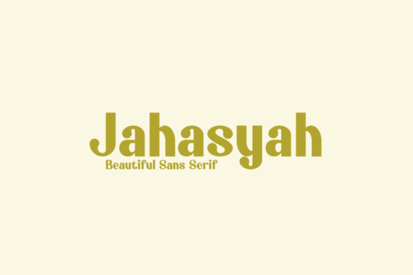Jahasyah: A Modern and Sweet Display Font That Elevates Creative Expression