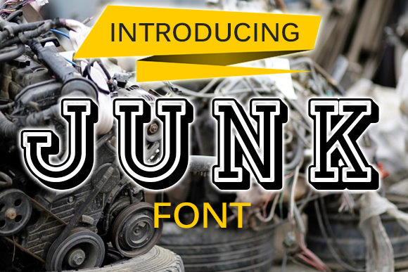 Junk Font: A Unique Display Font That Elevates Creative Projects