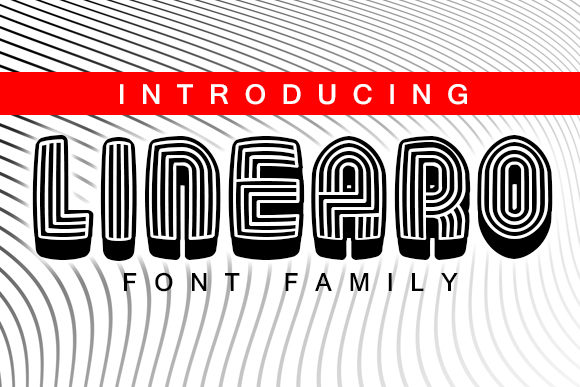 Linearo Font: A Bold Display Font for Creative Expression