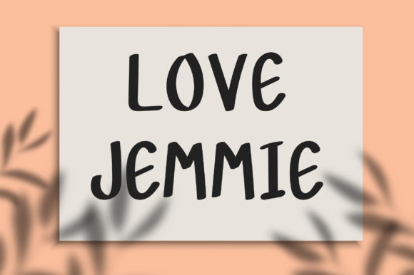 Love Jemmie: A Joyful Display Font for Creative Expression