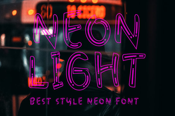 Neon Light: A Versatile Display Font for Creative Expression