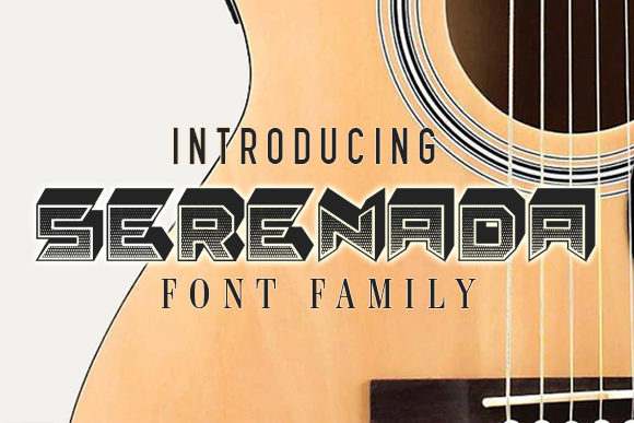 Serenada: A Bold and Elegant 3D Display Font