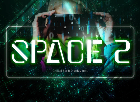 Space 2 Font for Futuristic Design