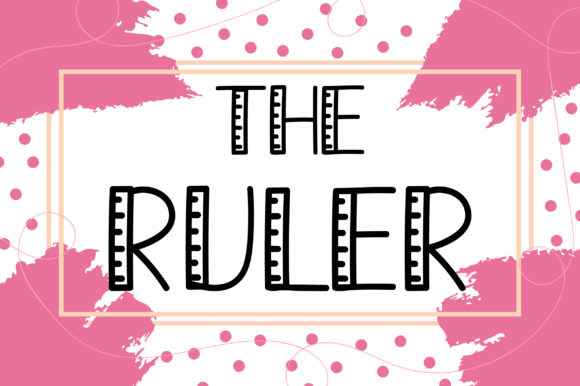 The Ruler Font: A Unique Display Font for Creative Projects