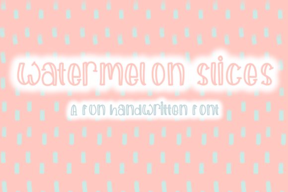 Watermelon Slices Font: A Playful Twist for Creative Projects